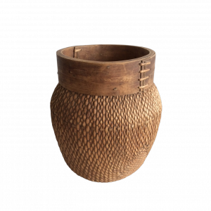 Vintage Chinese Woven Pot