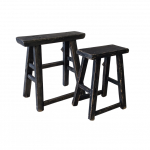 Worker Stool - Rustic Black