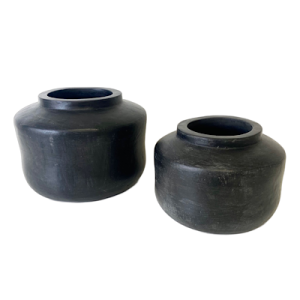 Black Kendi Pot - Large