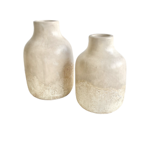 Genoa Vase White Stone - S