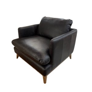 Cora Leather Armchair - Smokey Brown