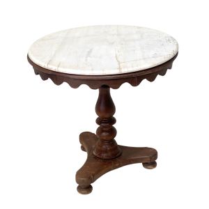 Antique Marble Top Side Table