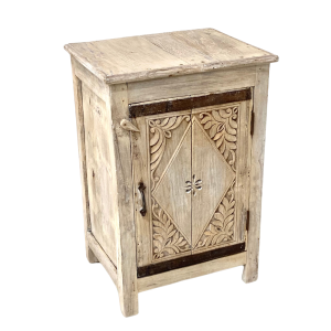 Indian Carved Bedside