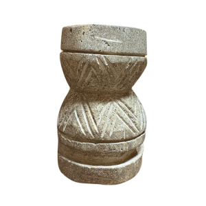 Carved Stone Candle Stand