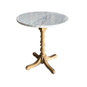Capri Marble Top Pedestal Table