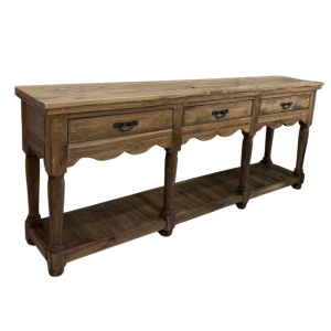 Capri Scallop Console - 3 Drawer